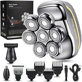 Máy Cạo Râu, Đầu Trọc, Hói Men's Shaver RQ 7900, Cắt Tóc, Đa Năng, 7D, Cạo Khô & Ướt Hàng chính hãng