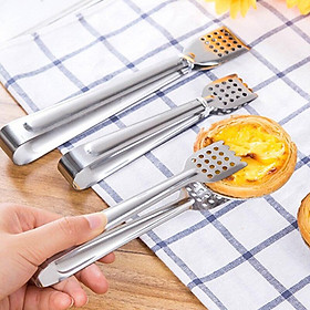 Kitchen Food Toong Tool Set Heat Bread Tong Stainless Steel Salad BBQ Cooking Food Serving Utensil Tongs Bead Clip