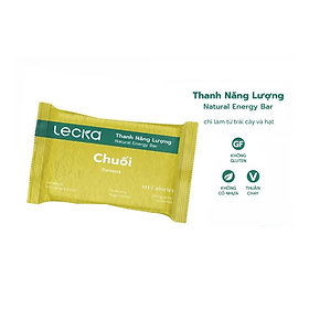 Thanh năng lượng dinh dưỡng tự nhiên Lecka 30g