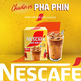 Cà Phê Sữa NESCAFÉ Cà Phê Sữa Đá (Hộp 10 Gói x 24g)