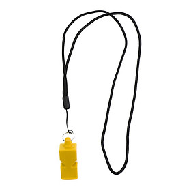 Durable Plastic Emergency Survival Whistle with Lanyard for Marine Boat Kayaking Safety Outdoor Sports Camping Hiking