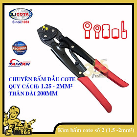 Mua Kìm bấm đầu cote số 2 (1.25 -  2.5 mm2) Licota ( kìm bấm cos)