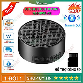 Loa Bluetooth 5.0 Siêu Trầm Manovo A8 Âm Thanh HIFI Bass Cực Mạnh Hỗ Trợ