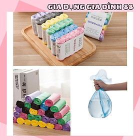 Mua Set 5 cuộn 100 túi đựng rác sinh học tự phân hủy nhiều màu siêu dai co giãn tốt bảo vệ môi trường dễ sử dụng 88260