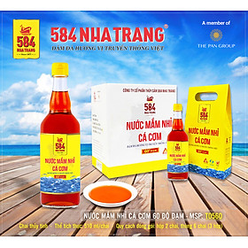 Thùng 6 Chai Nước mắm Nhỉ Cá cơm 584 Nha Trang - 60 độ đạm