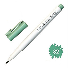 Bút lông đầu cọ viết calligraphy Marvy Artist Brush 1100 - Laurel Green (32)