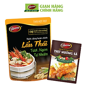 Combo 1 Nước Dùng Hoàn Chỉnh Lẩu Thái & 1 Xốt Barona Thịt Nướng Sả