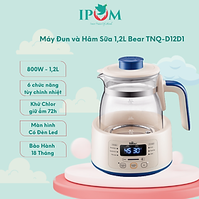 Mua Máy Hâm Sữa Đun Nước Bear Đa Năng Thông Minh Khử Clo Pha Sữa An Toàn Cho Bé - D12D1 - Hàng Chính Hãng Bảo hành 18 Tháng