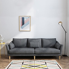 Mua Ghế Sofa Phòng Khách Nệm Nỉ Cao Cấp - Sofa Đôi 1M4 Phong Cách Bắc Âu Trang Trí Nhà Đẹp