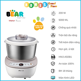 Mua Máy Trộn Bột Ủ Bột Lên Men Tự Động BEAR HMJ-A50B1 Chống Dính Bột  Dung Tích 5 Lít  Công Suất 200 W - Hàng Chính Hãng