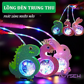 Đèn trung thu hình chú thỏ có đèn cho bé - Lồng đèn trung thu hình thú cute