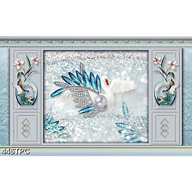 Tranh Dán Tường 3D Phào Chỉ - Có Sẵn Keo - TPC446