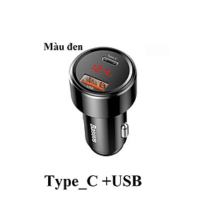 Mua Củ sạc trên ô tô 45W 1 USB +1 Type-C Baseus BS-C20C _ Hàng chính hãng