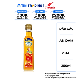 Dầu ăn dặm dinh dưỡng cho bé VIO Tường An Gấc 250ml