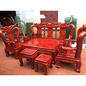 Mua bộ bàn ghế phòng khách minh quốc đào gỗ xoan tay 10