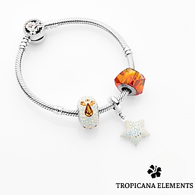 Lắc Tay Tropicana Phối Charm Swarovski Ngôi sao Magma