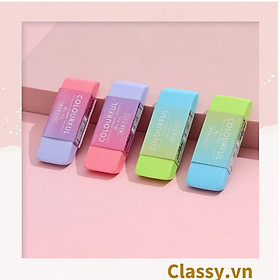 Gôm tẩy Classy hai đầu hai màu nổi bật, tiện lợi tẩy xóa vết bút chì PK1210