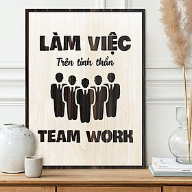 Mua Tranh tạo động lực TBIG065 - Làm việc trên tinh thần Team Work