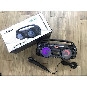 Mua Loa không dây karaoke gia đình SD-306 tặng kèm 2 mic kết nối bluetooth hỗ trợ ghi âm tách lời  hiệu ứng echo BH 12 tháng