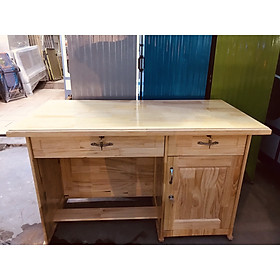 Mua Bàn làm việc gỗ  thông tự nhiên màu vàng 1m2
