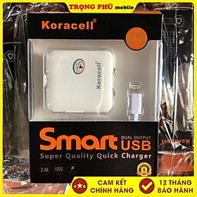 Mua Bộ sạc Koracell 2.4A  Cáp IP 5/6/7 (2 cổng USB)