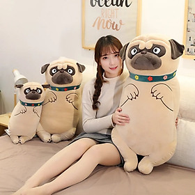 Thú nhồi bông chó Pull mặt xệ dáng đứng - Size 90cm - Quà tặng gấu bông chó pull đáng yêu.