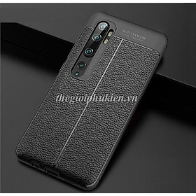 Ốp lưng silicon vân da Auto Focus Xiaomi Mi CC9 Pro, Mi Note 10