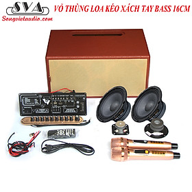 COMBO THÙNG LOA KÉO XÁCH TAY VÀ PHỤ KIỆN - BASS 16CM - LƯỚI VẢI