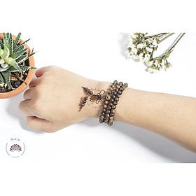 Vòng Tay Trầm Hương 108 Hạt Trầm Sánh Chìm Việt - Chuỗi Tràng Hạt - Vòng Phong Thủy- 6 7 8 mm - 