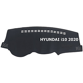 Thảm da Taplo vân Carbon Cao cấp dành cho xe Hyundai i10 2020 có khắc chữ Hyundai i10 và cắt bằng máy lazer