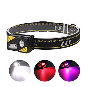 LED Gestures Induction Cap Clip Light USB Rechargeable Waterproof Flashlight