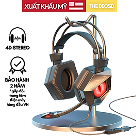 Mua | Xuất Khẩu Mỹ | - Tai Nghe Chụp Tai Có Dây Chơi Game Có Mic Kết Nối USB / Jack 3.5mm - The Deosd WH/G15 - Hàng Chính Hãng