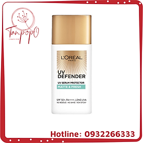 Kem Chống Nắng Mịn Nhẹ Kiềm Dầu L'Oreal Paris UV Defender Matte & Fresh 50ml