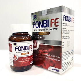 Viên uống bổ sung Sắt, Acid folic, Vitamin B12 cho phụ nữ có thai, mẹ bầu và cho con bú không gây táo bón FONBIFE