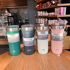 Mua Ly giữ nhiệt Tyeso 710ML inox kèm quai đeo mẫu mới nhất  - Màu hồng