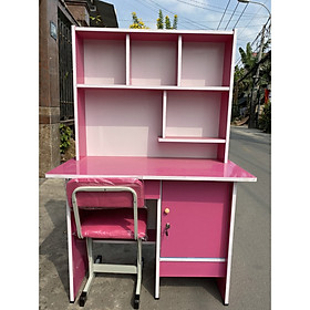 Mua Bàn học sinh liền kệ rộng 1m cao 1m45 sâu 45cm có ghế - màu xanh dương
