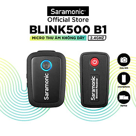 Mua Bộ Mic Thu Âm Không Dây Saramonic Blink 500 B1 Cho Máy Ảnh & Điện Thoại - Livestream/ Phỏng Vấn / Quay Video - Hàng Chính Hãng