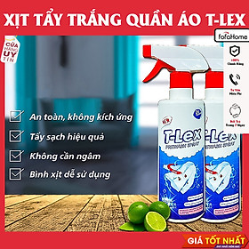 Xịt Tẩy Quần Áo Đa Năng - Tlex Làm Sạch Mọi Vết Bẩn Trên Quần Áo Trắng Và Màu, Xịt Làm Sạch Quần Áo - TLex 500ml , TLex - Xịt Làm Sạch Quần Áo Cao Cấp Không Làm Phai Màu Quần Áo, An Toàn Dịu Nhẹ Với Da Tay