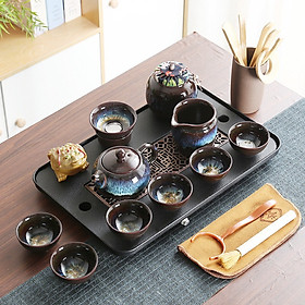 Bộ khay trà tráng men cao cấp