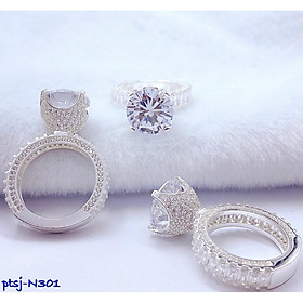 Nhẫn bạc đính đá to_n301