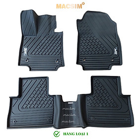 Thảm lót sàn xe ô tô Lexus NX 200/250/300/350 2022-2024+ Nhãn hiệu Macsim 3W chất liệu nhựa TPE đúc khuôn cao cấp màu đen