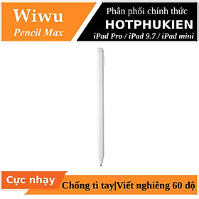 Mua Bút cảm ứng stylus thông minh đầu bút siêu mịn mượt hiệu WIWU Pencil Max cho iPad / iPhone / Smartphone / Macbook / Tablet Thời lượng pin lên tới 12h sử dụng - hàng nhập khẩu