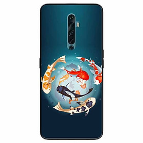 Ốp lưng in cho Oppo Reno 2F Mẫu Koi Vây Quanh