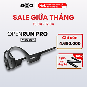 Tai Nghe Bluetooth Thể Thao Truyền Âm Thanh Qua Xương SHOKZ OPENRUN PRO S810 - Hàng chính hãng - màu đen