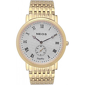 Đồng hồ NEOS N-30851M nam dây thép vàng