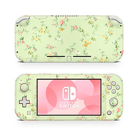 Skin decal dán Nintendo Switch Lite mẫu hoa (dễ dán, đã cắt sẵn)