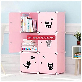 Mua Tủ Nhựa Lắp Ghép 6 Ô Dành Cho Bé