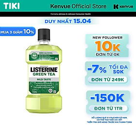 Nước Súc Miệng Trà Xanh Listerine Natural Green Tea (750ml)