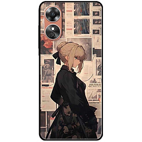 Ốp lưng cho Oppo A54 - A55 - A56 5G - A55s - A18 - A38 - A58 - Cô Gái Buộc Tóc Đen - Hàng Chính Hãng