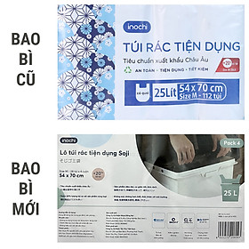 Lô 4 Cuộn Túi Rác Tự Hủy Có Quai Tiện Dụng SOJI INOCHI Nhật Bản - Nhiều Màu - Nhiều Size - Đa dạng công năng sử dụng